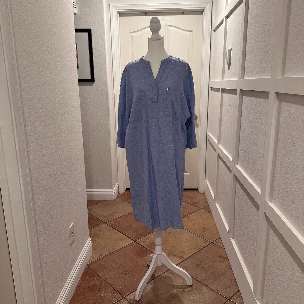 Anne Klein Blue Dress Size 12, New with tags